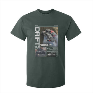 Vintage Japanese Drift Race Car T Shirt For Kid Cool Retro Vintage JDM Tokyo Japan Drifting TS10 Dark Forest Green Print Your Wear