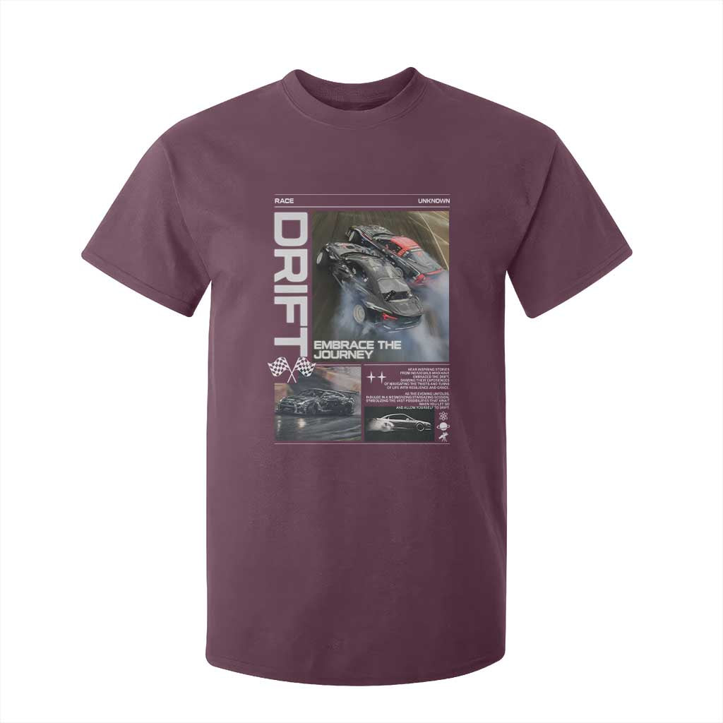 Vintage Japanese Drift Race Car T Shirt For Kid Cool Retro Vintage JDM Tokyo Japan Drifting TS10 Maroon Print Your Wear