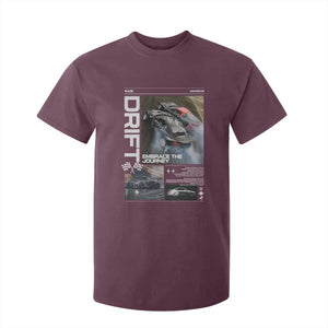 Vintage Japanese Drift Race Car T Shirt For Kid Cool Retro Vintage JDM Tokyo Japan Drifting TS10 Maroon Print Your Wear