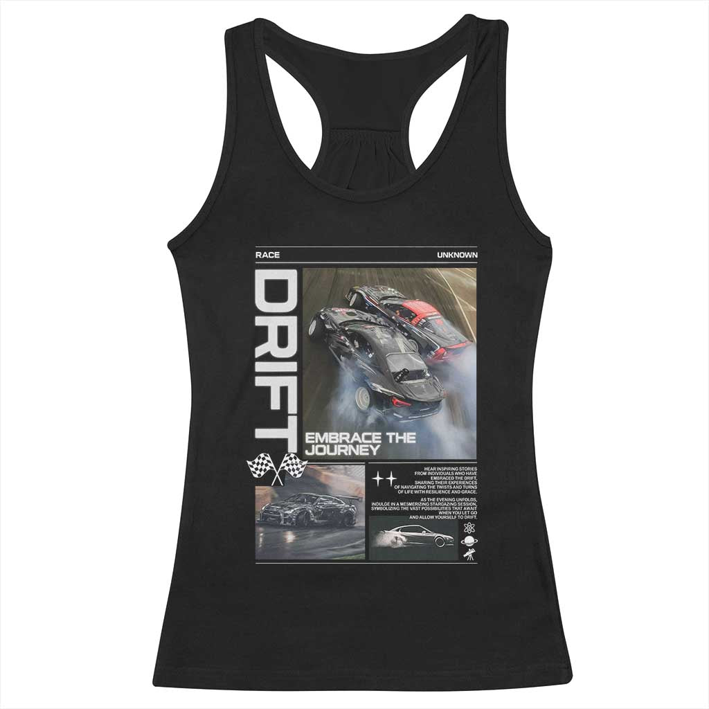 Vintage Japanese Drift Race Car Racerback Tank Top Cool Retro Vintage JDM Tokyo Japan Drifting TS10 Black Print Your Wear