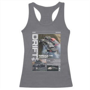 Vintage Japanese Drift Race Car Racerback Tank Top Cool Retro Vintage JDM Tokyo Japan Drifting TS10 Charcoal Print Your Wear