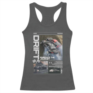 Vintage Japanese Drift Race Car Racerback Tank Top Cool Retro Vintage JDM Tokyo Japan Drifting TS10 Dark Heather Print Your Wear
