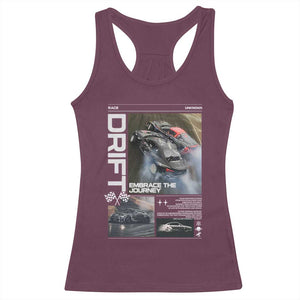 Vintage Japanese Drift Race Car Racerback Tank Top Cool Retro Vintage JDM Tokyo Japan Drifting TS10 Maroon Print Your Wear
