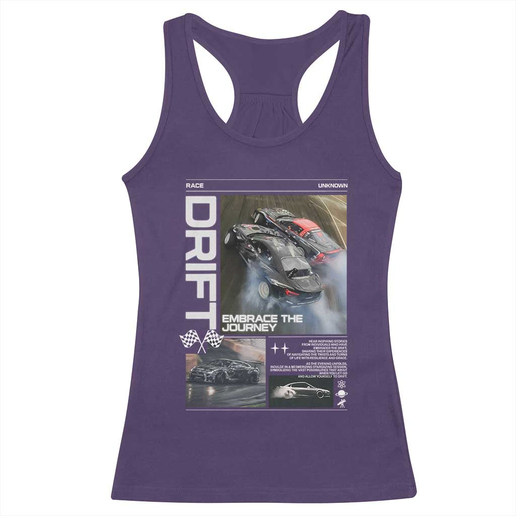 Vintage Japanese Drift Race Car Racerback Tank Top Cool Retro Vintage JDM Tokyo Japan Drifting TS10 Purple Print Your Wear