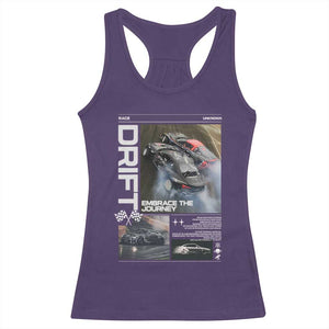 Vintage Japanese Drift Race Car Racerback Tank Top Cool Retro Vintage JDM Tokyo Japan Drifting TS10 Purple Print Your Wear