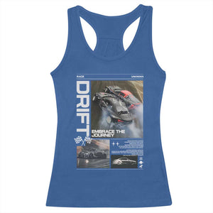 Vintage Japanese Drift Race Car Racerback Tank Top Cool Retro Vintage JDM Tokyo Japan Drifting TS10 Royal Blue Print Your Wear