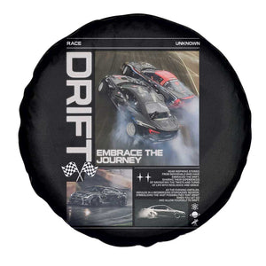 Vintage Japanese Drift Race Car Spare Tire Cover Cool Retro Vintage JDM Tokyo Japan Drifting TS10 Print Your Wear