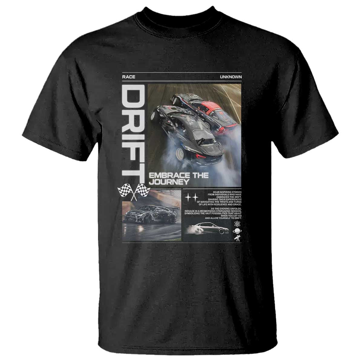 Vintage Japanese Drift Race Car T Shirt Cool Retro Vintage JDM Tokyo Japan Drifting TS10 Black Print Your Wear