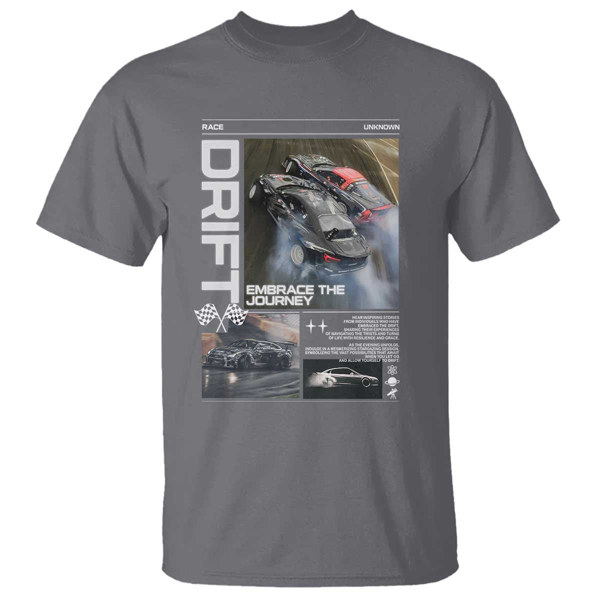 Vintage Japanese Drift Race Car T Shirt Cool Retro Vintage JDM Tokyo Japan Drifting TS10 Charcoal Print Your Wear