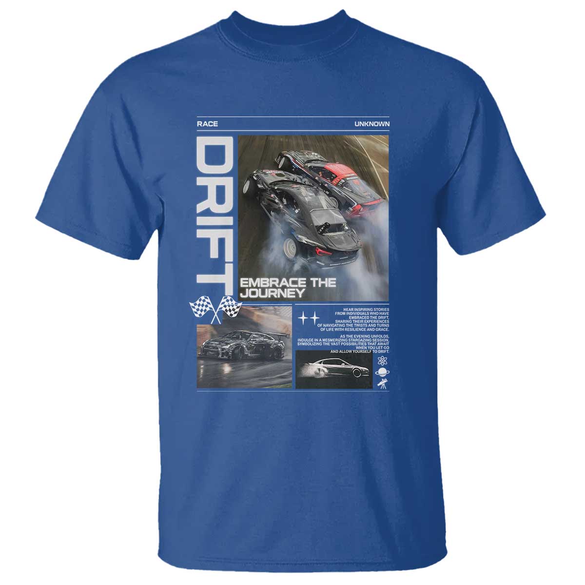 Vintage Japanese Drift Race Car T Shirt Cool Retro Vintage JDM Tokyo Japan Drifting TS10 Royal Blue Print Your Wear