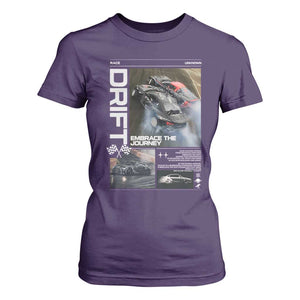 Vintage Japanese Drift Race Car T Shirt For Women Cool Retro Vintage JDM Tokyo Japan Drifting TS10 Purple Print Your Wear