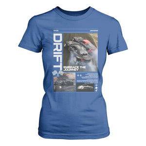 Vintage Japanese Drift Race Car T Shirt For Women Cool Retro Vintage JDM Tokyo Japan Drifting TS10 Royal Blue Print Your Wear