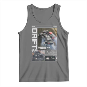 Vintage Japanese Drift Race Car Tank Top Cool Retro Vintage JDM Tokyo Japan Drifting TS10 Black Heather Print Your Wear