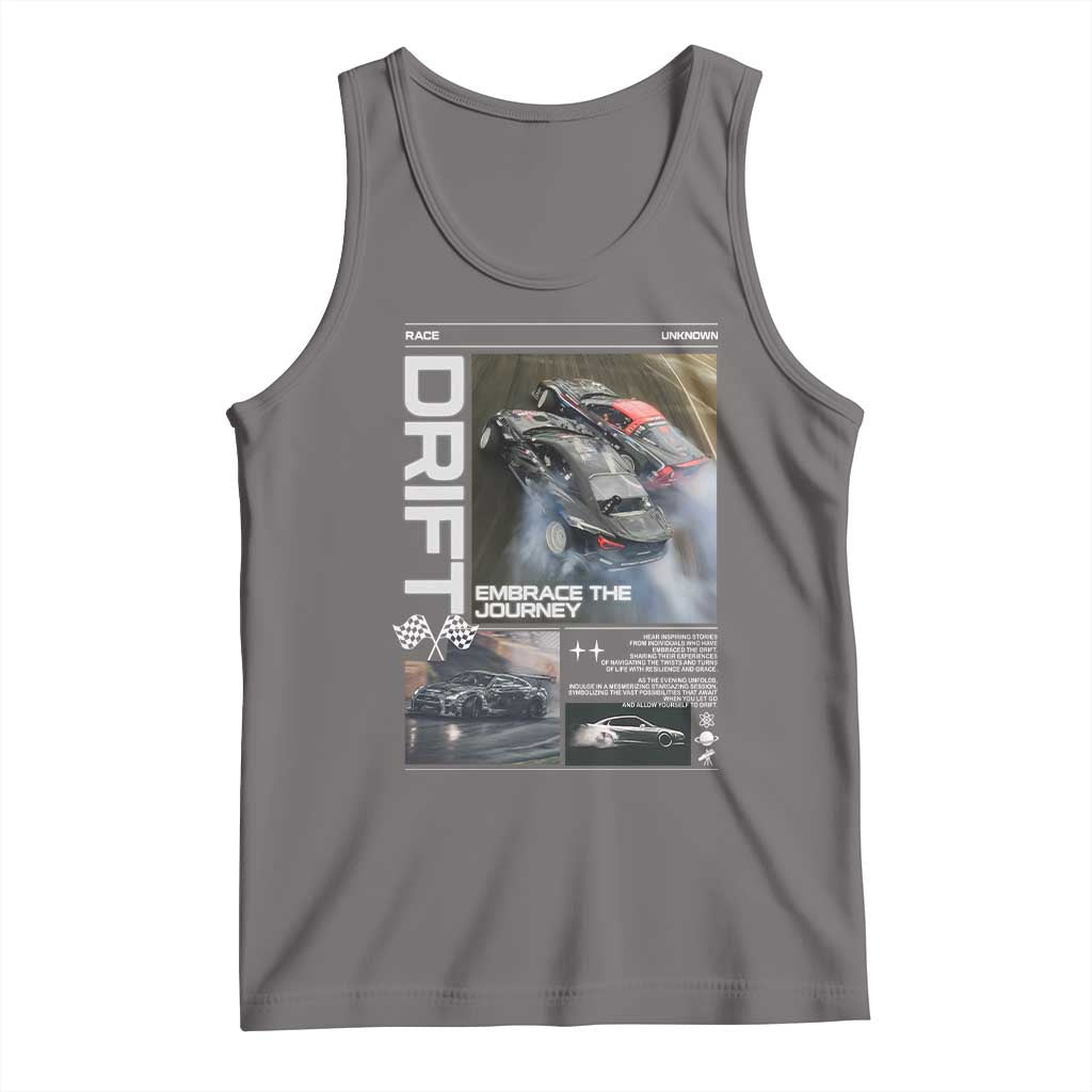 Vintage Japanese Drift Race Car Tank Top Cool Retro Vintage JDM Tokyo Japan Drifting TS10 Deep Heather Print Your Wear