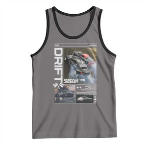 Vintage Japanese Drift Race Car Tank Top Cool Retro Vintage JDM Tokyo Japan Drifting TS10 Deep Heather Black Print Your Wear