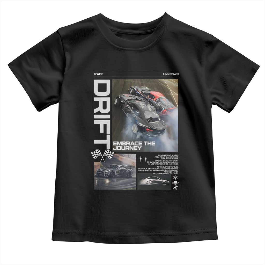 Vintage Japanese Drift Race Car Toddler T Shirt Cool Retro Vintage JDM Tokyo Japan Drifting TS10 Black Print Your Wear