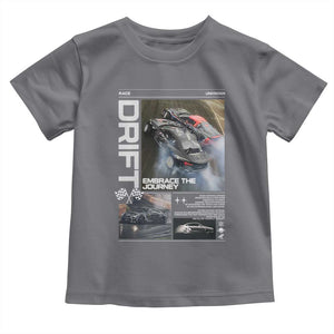 Vintage Japanese Drift Race Car Toddler T Shirt Cool Retro Vintage JDM Tokyo Japan Drifting TS10 Charcoal Print Your Wear