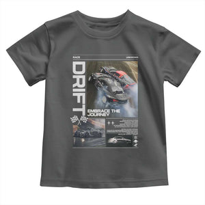 Vintage Japanese Drift Race Car Toddler T Shirt Cool Retro Vintage JDM Tokyo Japan Drifting TS10 Dark Heather Print Your Wear