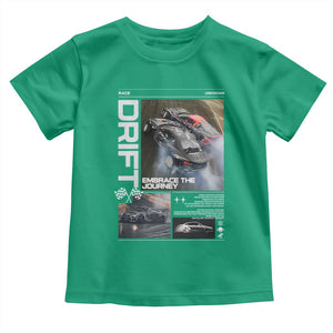 Vintage Japanese Drift Race Car Toddler T Shirt Cool Retro Vintage JDM Tokyo Japan Drifting TS10 Irish Green Print Your Wear