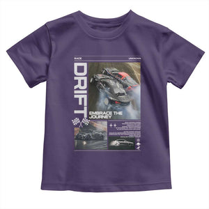 Vintage Japanese Drift Race Car Toddler T Shirt Cool Retro Vintage JDM Tokyo Japan Drifting TS10 Purple Print Your Wear