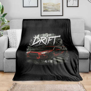 Vintage Japanese Drift Race Car Throw Blanket Retro Vintage JDM Tokyo Japan Drifting TS10 Print Your Wear