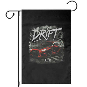 Vintage Japanese Drift Race Car Garden Flag Retro Vintage JDM Tokyo Japan Drifting TS10 Black Print Your Wear