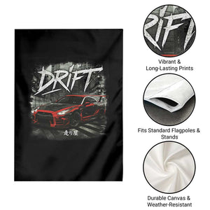 Vintage Japanese Drift Race Car Garden Flag Retro Vintage JDM Tokyo Japan Drifting TS10 Print Your Wear