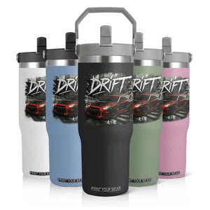 Vintage Japanese Drift Race Car Flip Straw Tumbler Retro Vintage JDM Tokyo Japan Drifting TS10 Print Your Wear