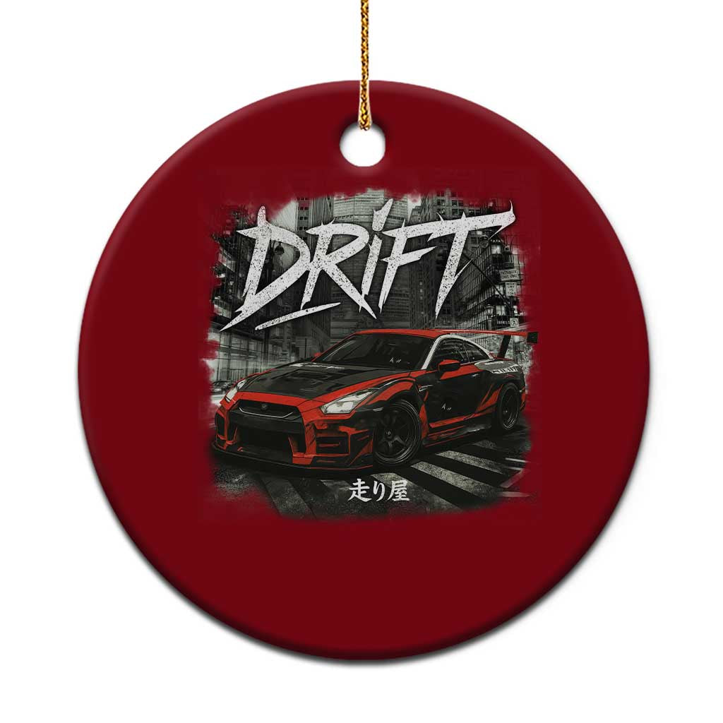 Vintage Japanese Drift Race Car Ceramic Ornament Retro Vintage JDM Tokyo Japan Drifting TS10 1pc Red Print Your Wear