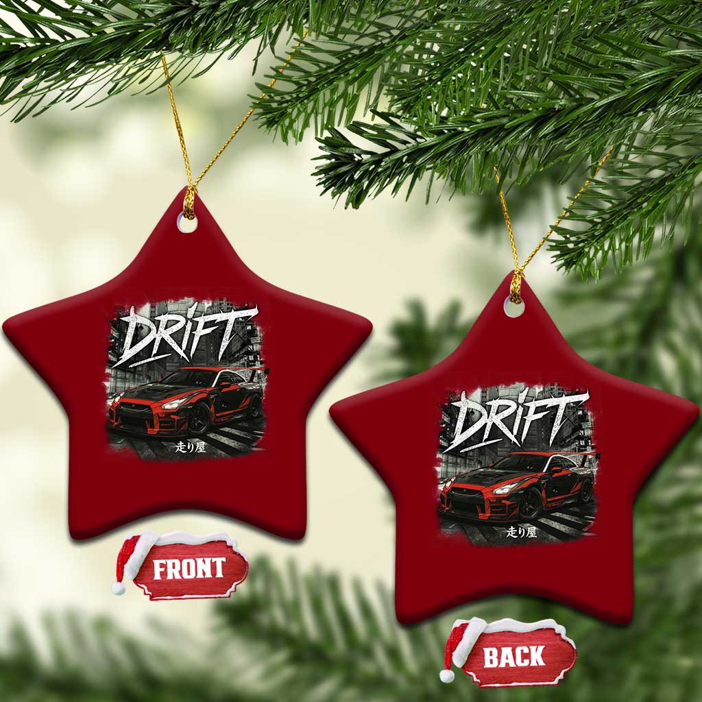 Vintage Japanese Drift Race Car Ceramic Ornament Retro Vintage JDM Tokyo Japan Drifting TS10 Print Your Wear