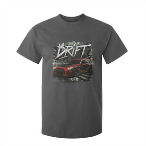 Vintage Japanese Drift Race Car T Shirt For Kid Retro Vintage JDM Tokyo Japan Drifting TS10 Dark Heather Print Your Wear