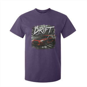 Vintage Japanese Drift Race Car T Shirt For Kid Retro Vintage JDM Tokyo Japan Drifting TS10 Purple Print Your Wear
