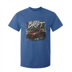 Vintage Japanese Drift Race Car T Shirt For Kid Retro Vintage JDM Tokyo Japan Drifting TS10 Royal Blue Print Your Wear