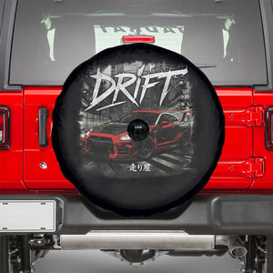 Vintage Japanese Drift Race Car Spare Tire Cover Retro Vintage JDM Tokyo Japan Drifting TS10 Black Print Your Wear