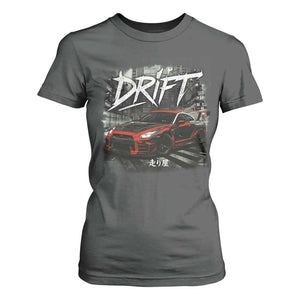 Vintage Japanese Drift Race Car T Shirt For Women Retro Vintage JDM Tokyo Japan Drifting TS10 Dark Heather Print Your Wear