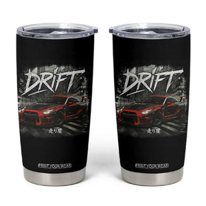 Vintage Japanese Drift Race Car Tumbler Cup Retro Vintage JDM Tokyo Japan Drifting TS10 Black Print Your Wear
