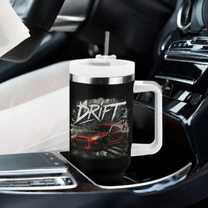 Vintage Japanese Drift Race Car Tumbler With Handle Retro Vintage JDM Tokyo Japan Drifting TS10 Print Your Wear