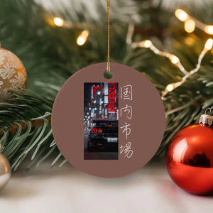Distress JDM Drift Car Ceramic Ornament Distress Japanese Automotive Tuning Car TS10 1pc Mocha Print Your Wear