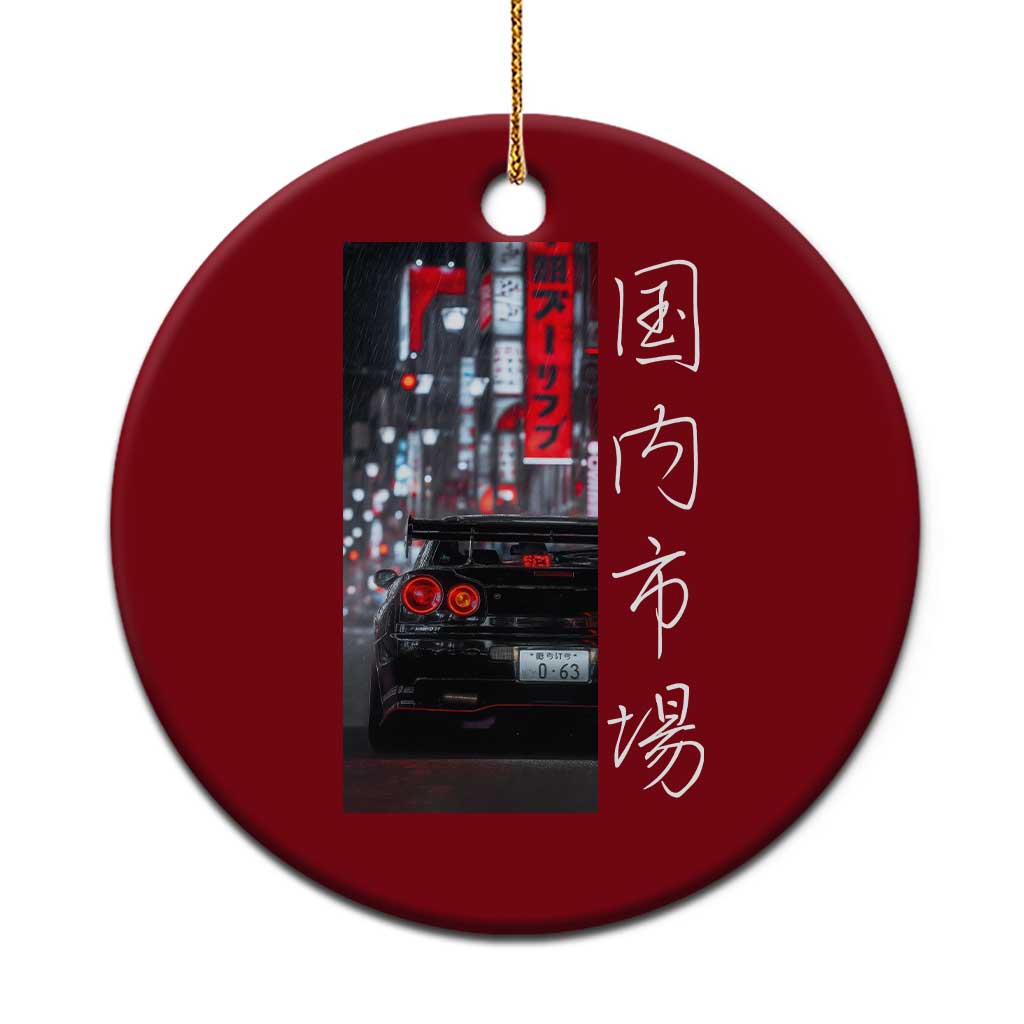 Distress JDM Drift Car Ceramic Ornament Distress Japanese Automotive Tuning Car TS10 1pc Red Print Your Wear