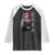 Distress JDM Drift Car Raglan Shirt Distress Japanese Automotive Tuning Car TS10 Black White Print Your Wear
