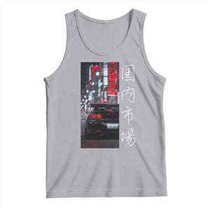 Distress JDM Drift Car Tank Top Distress Japanese Automotive Tuning Car TS10 Athletic Heather Print Your Wear