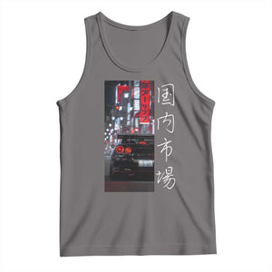 Distress JDM Drift Car Tank Top Distress Japanese Automotive Tuning Car TS10 Deep Heather Print Your Wear