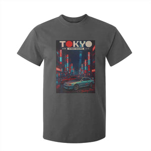 Distress JDM Tokyo Japan Drift Race Car T Shirt For Kid Retro Vintage Japanese Graphic TS10 Dark Heather Print Your Wear
