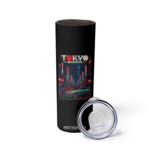 Distress JDM Tokyo Japan Drift Race Car Skinny Tumbler Retro Vintage Japanese Graphic TS10 Print Your Wear