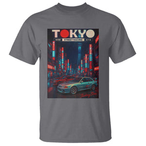 Distress JDM Tokyo Japan Drift Race Car T Shirt Retro Vintage Japanese Graphic TS10 Charcoal Print Your Wear