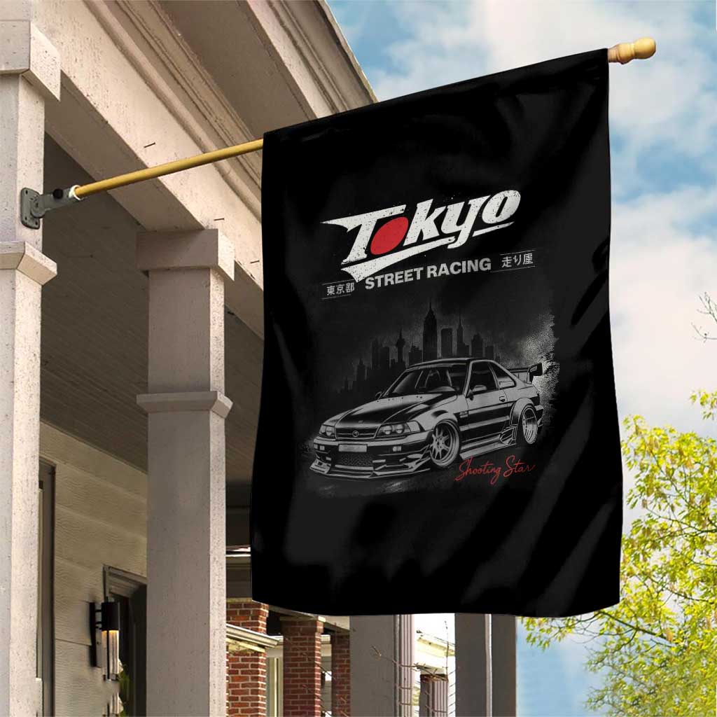 Retro JDM Drift Car Garden Flag Japanese Tokyo Japan Drifting Race Car TS10 Print Your Wear