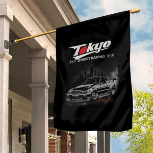 Retro JDM Drift Car Garden Flag Japanese Tokyo Japan Drifting Race Car TS10 Print Your Wear