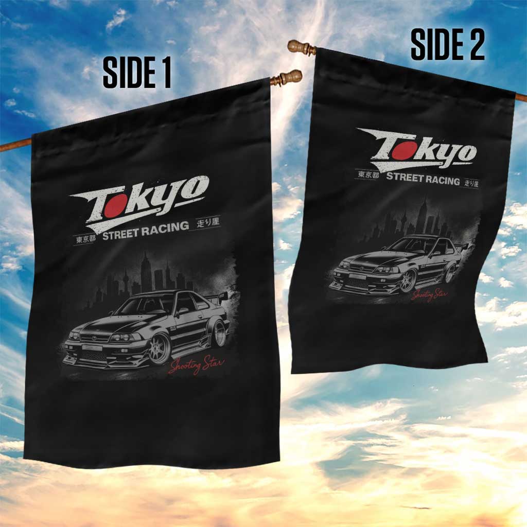 Retro JDM Drift Car Garden Flag Japanese Tokyo Japan Drifting Race Car TS10 Print Your Wear