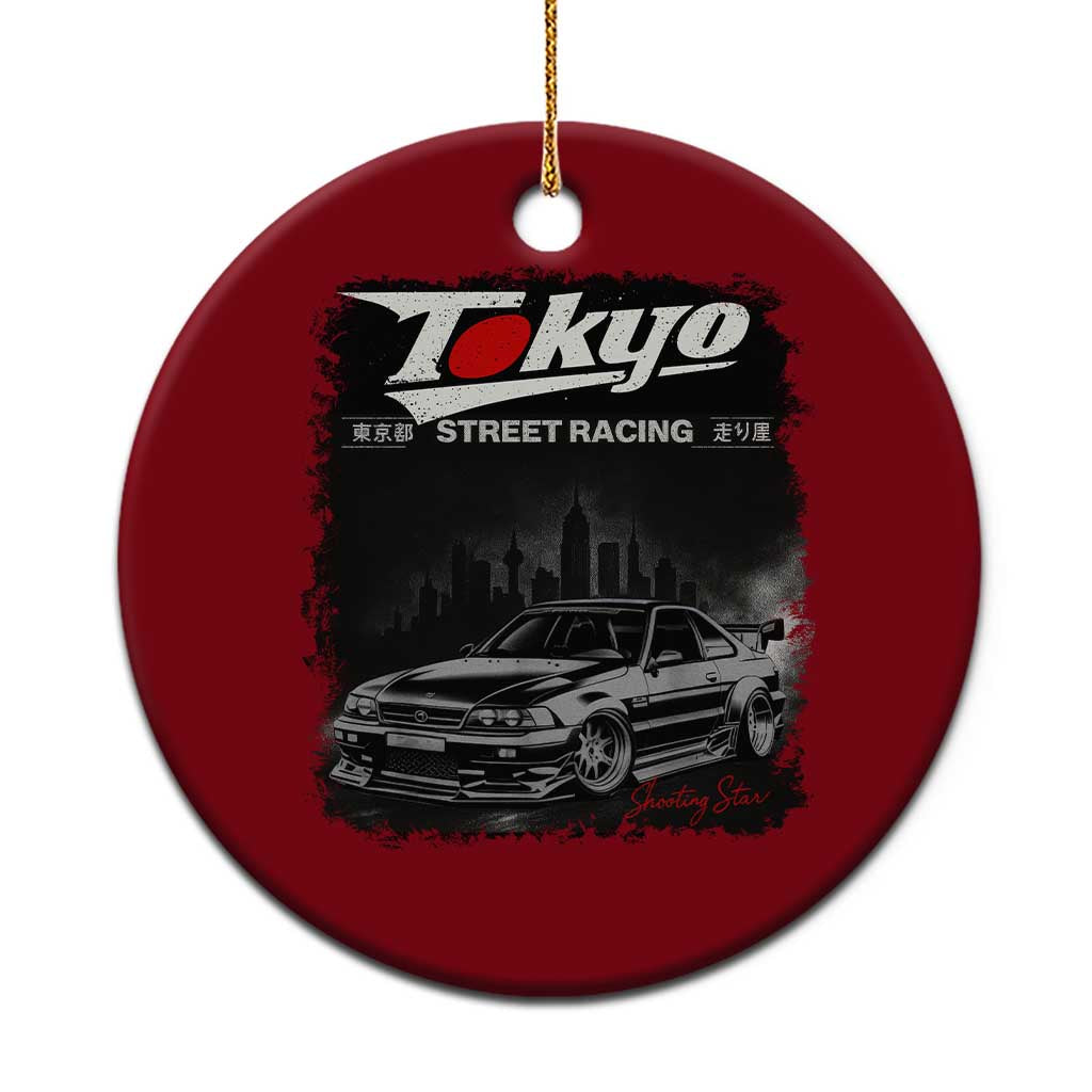 Retro JDM Drift Car Ceramic Ornament Japanese Tokyo Japan Drifting Race Car TS10 1pc Red Print Your Wear