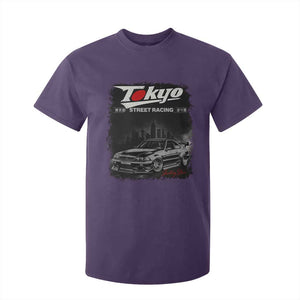 Retro JDM Drift Car T Shirt For Kid Japanese Tokyo Japan Drifting Race Car TS10 Purple Print Your Wear